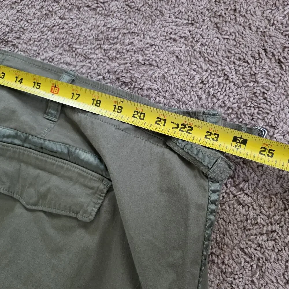 Abercrombie & Fitch Vintage Cargo Skirt Women XXL Green Midi Utility Y2K Gorpcor